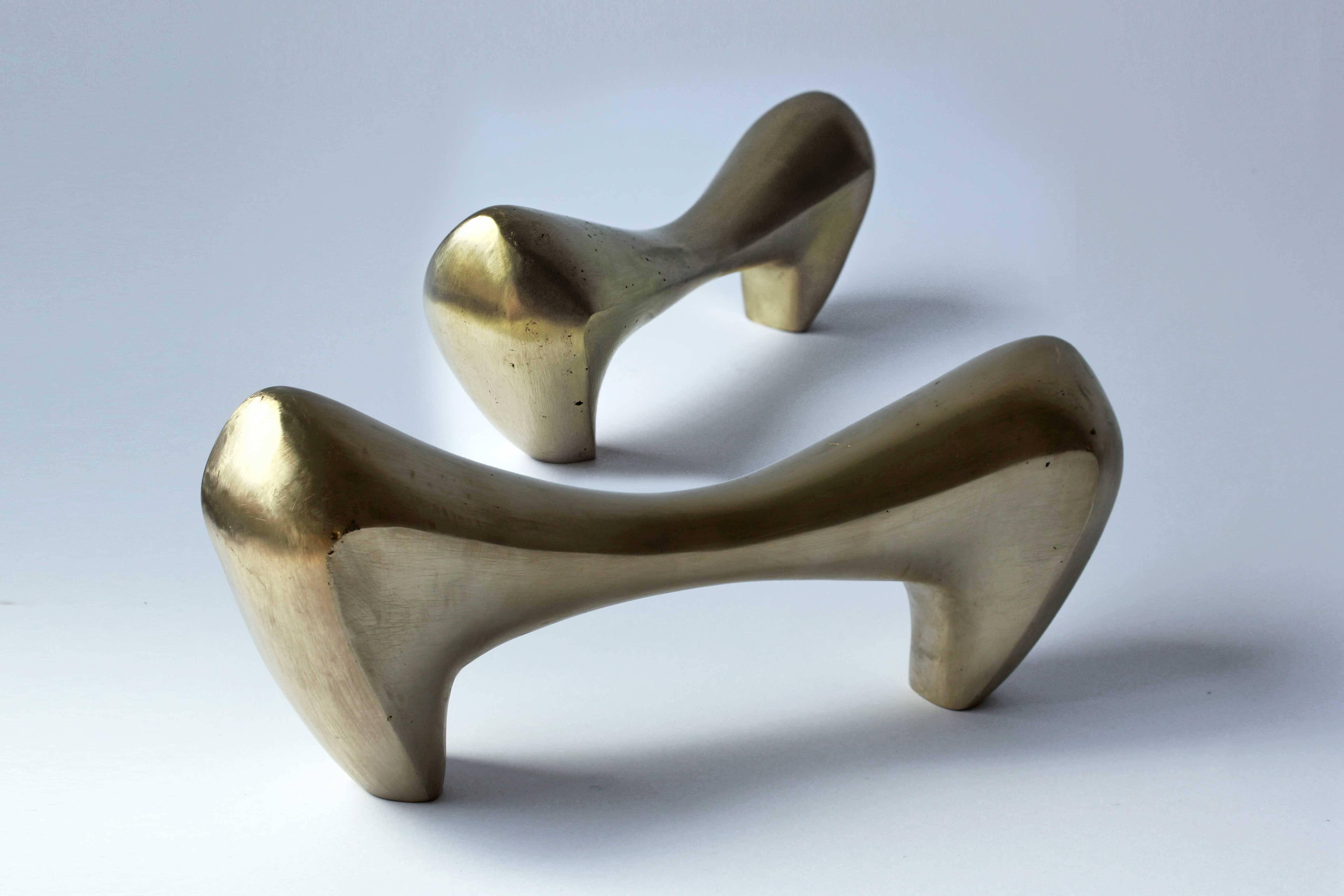 Pair of Solid Brass Weights by A. Krzyżanowska, Editions Philolux, 2016 For Sale 3