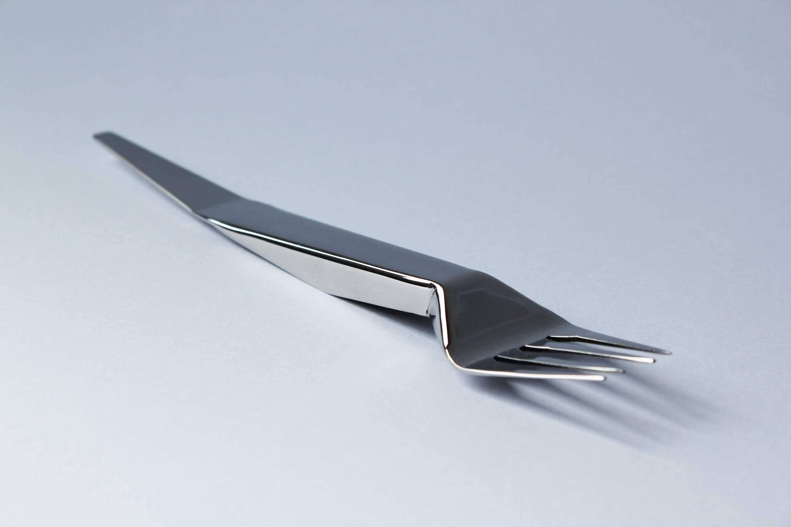 Stainless Steel Flatware, Set of Six, Agnieszka Krzyżanowska, Editions Philolux, 2016 For Sale