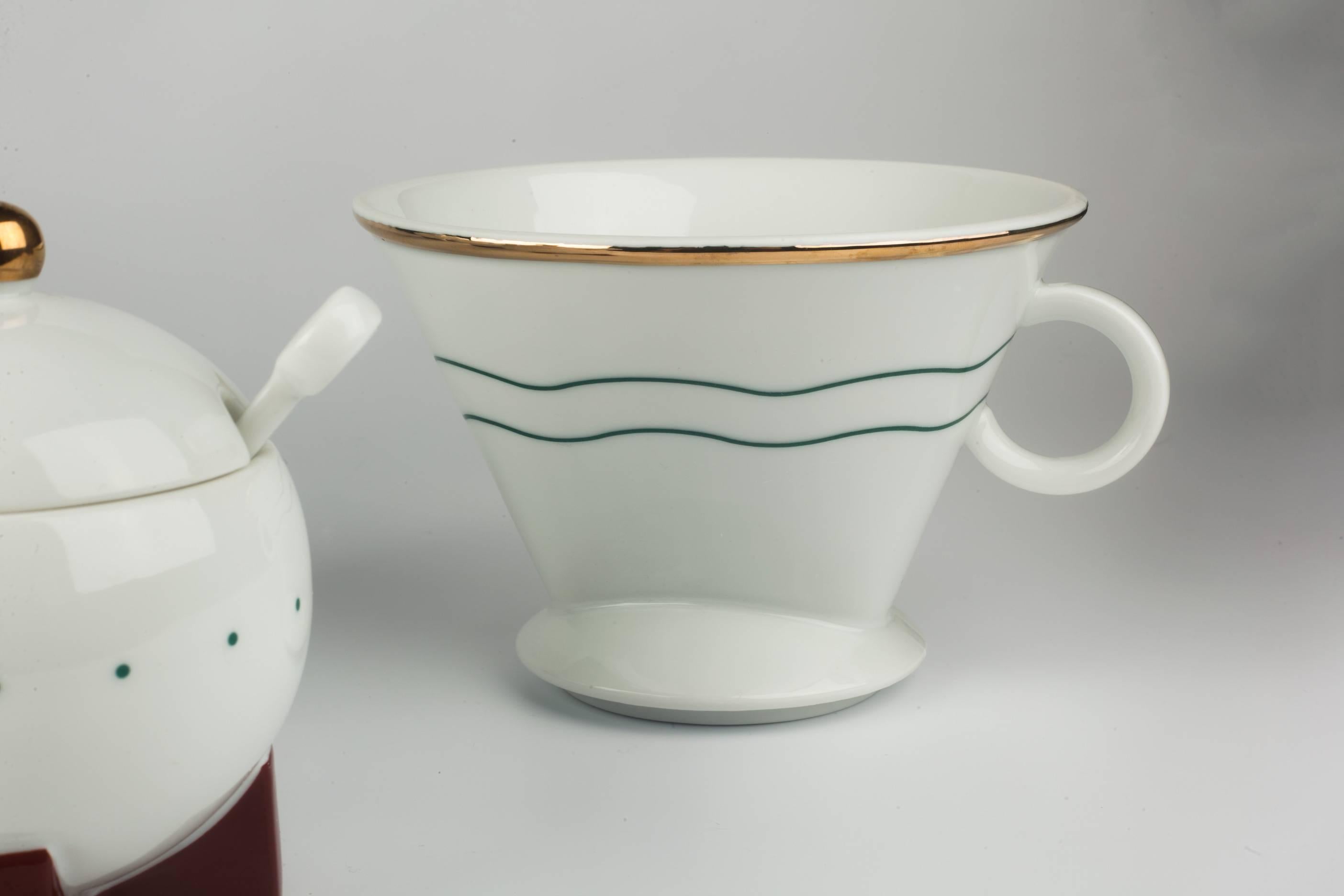 American Little Dripper Coffee Set by Michael Graves for Swid Powell, USA, 1987