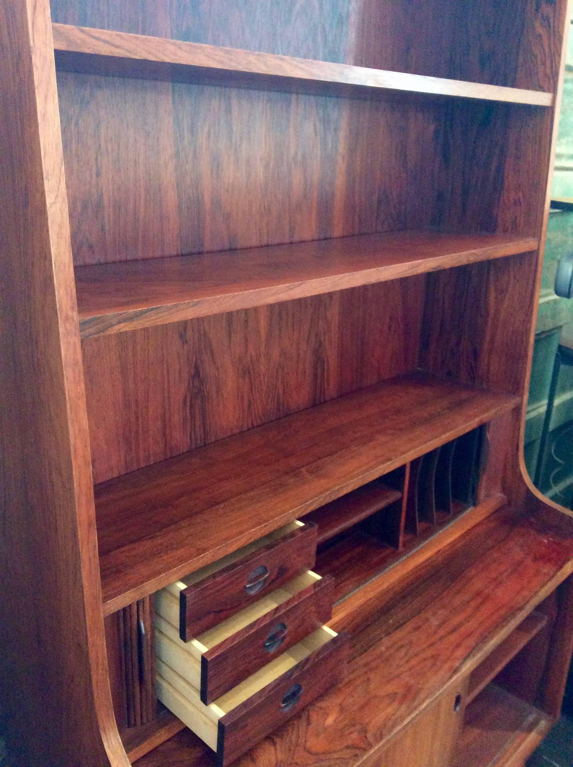 Mid-Century Modern Danish Modern Rosewood Secretary by Børge Mogensen For Sale