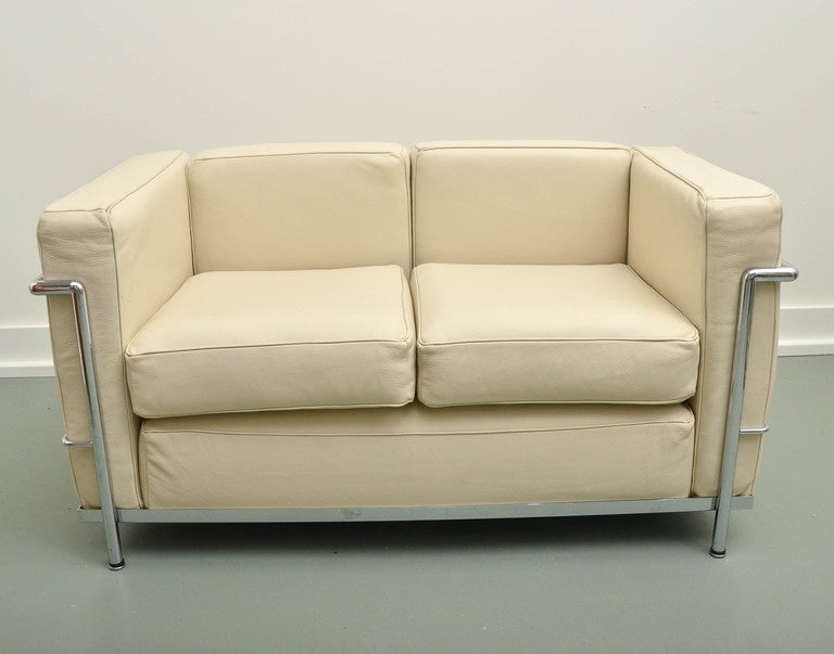 20th Century Le Corbusier Style Small Sofa
