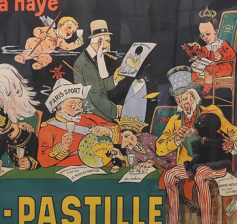 Plastic 19th Century French Advertising Lithograph Poster