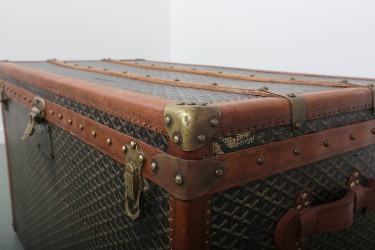 Goyard Trunk In Good Condition In Southampton, NY
