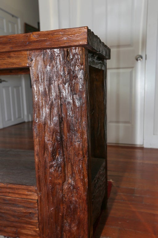 Reclaimed Wood Large Recycled Teak Console Table