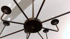 Modern 1970s Chapman Eight-Arm Chandelier, Offered by La Porte