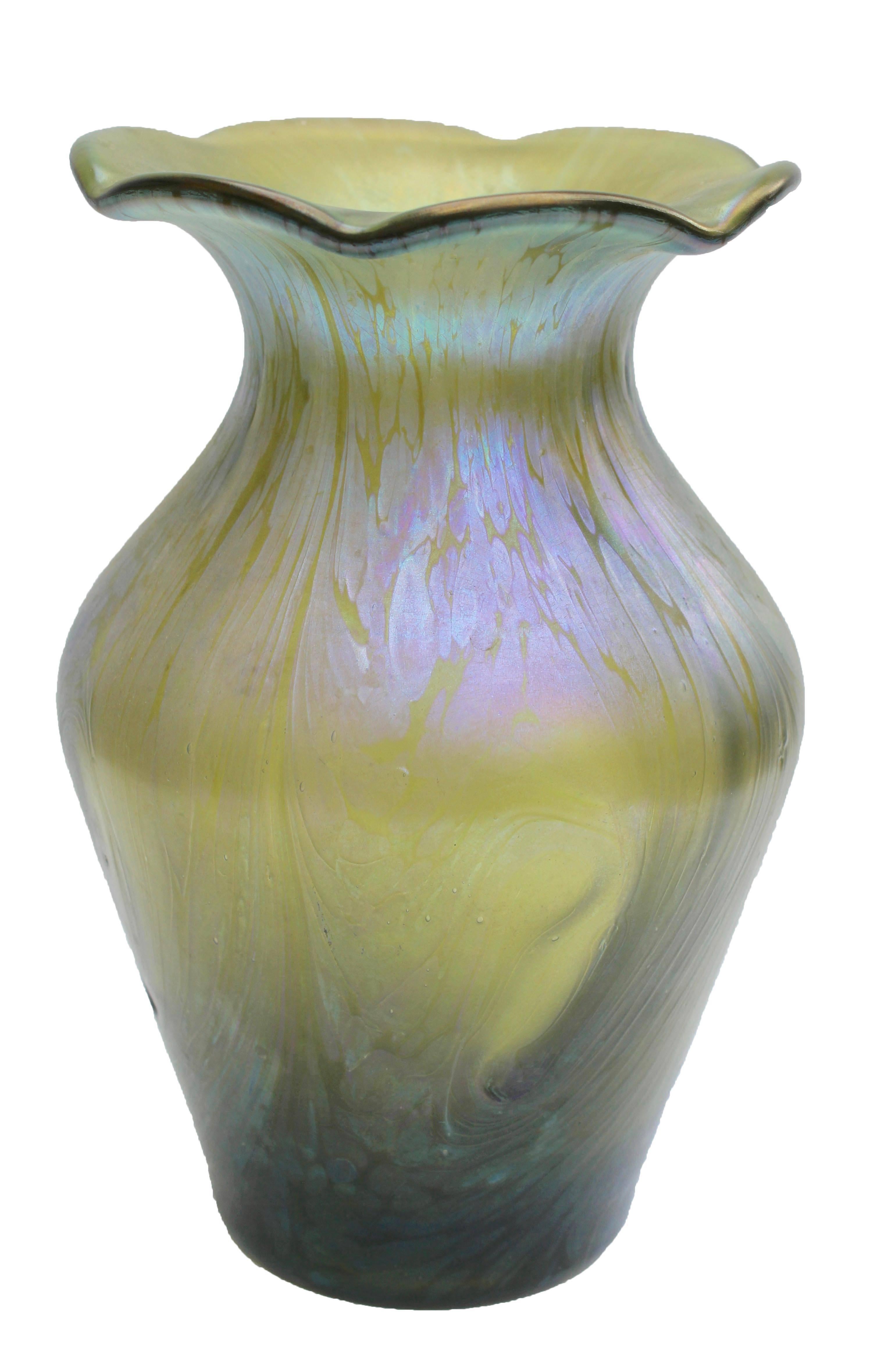 Hand-Crafted Neo Art Nouveau Vase, Arte Nova Edition, Schott Zwiesel, 1970