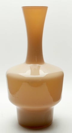 Vintage (Space Age) set of Murano Opaline Florence Vase 1955s