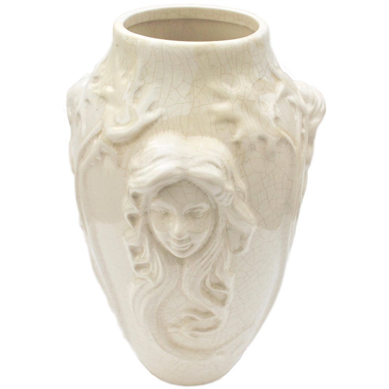 Art Nouveau Vase from Villeroy and Boch Mettlach, Marked 1904 at 1stdibs