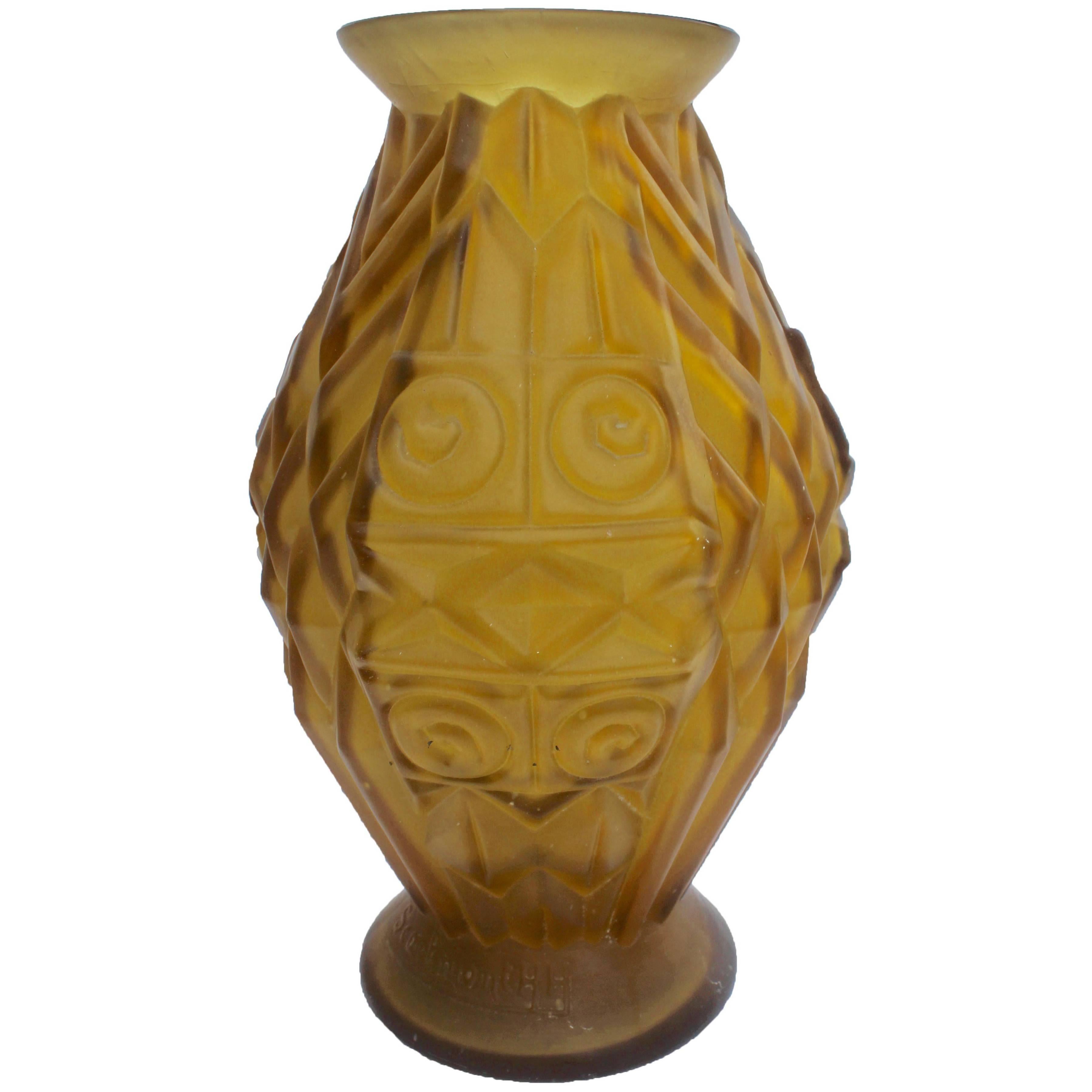 Art Deco Scailmont Vase Designed by Henri Heemskerk Signed, circa 1925