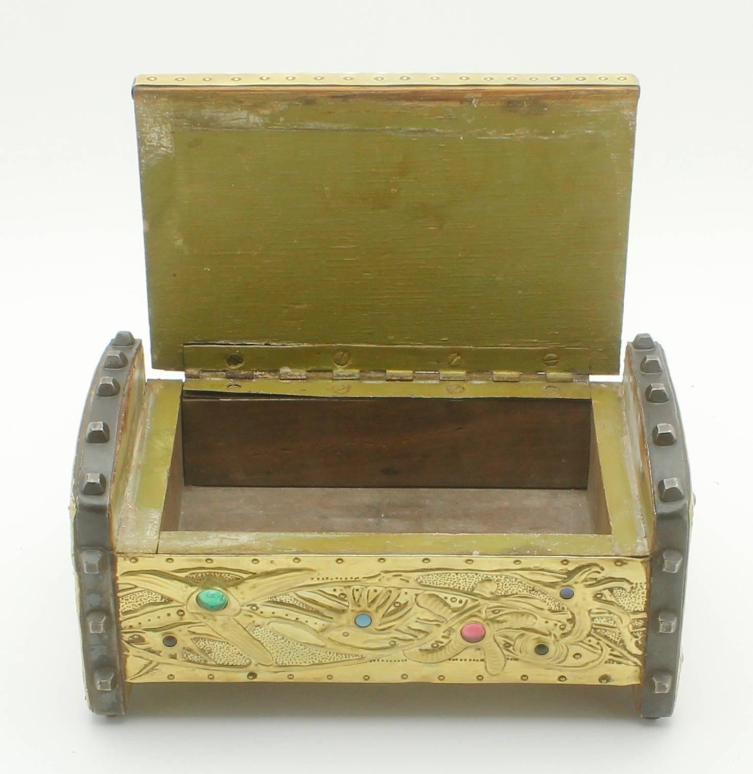 Early 20th Century Alfred-Louis-Achille Daguet Art Nouveau Crab Box, circa 1900