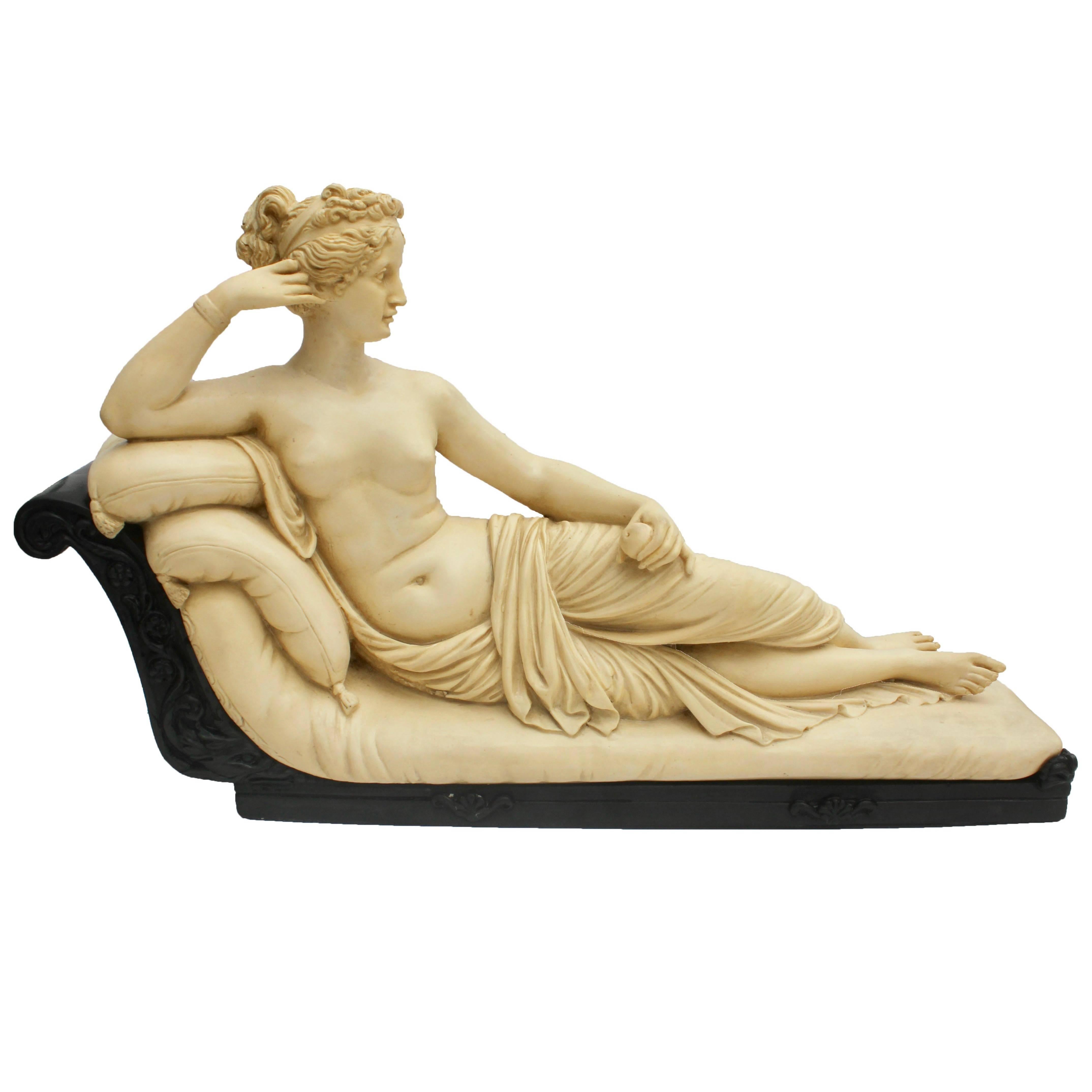 Alabaster Statue Ruggeri Greek Classic Venus De Milo Collectible Figurine