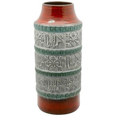 Vase de sol ouest-allemand Poterie Bay:: conçu par Bodo Mans:: signé:: vers 1967