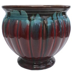 Handmade Hand Glazed Art Nouveau Planter Jardinière, 1930