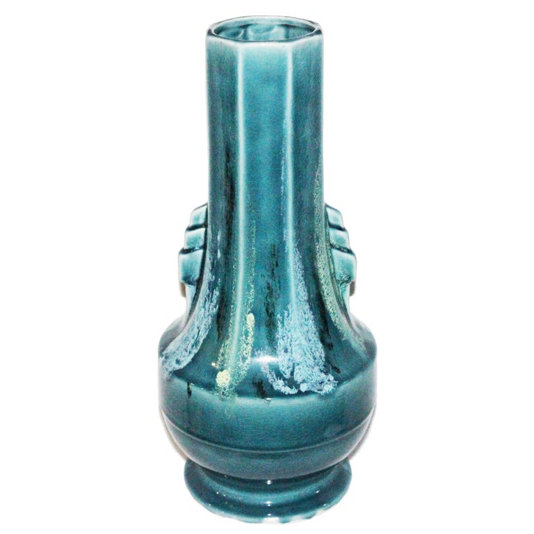 Art Deco AMC, Wasmuel, glasierte Vase Made in Belgien 1
