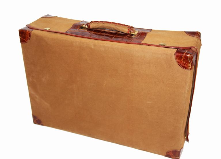 Exceptional French Travel Suitcases, circa 1930 at 1stdibs