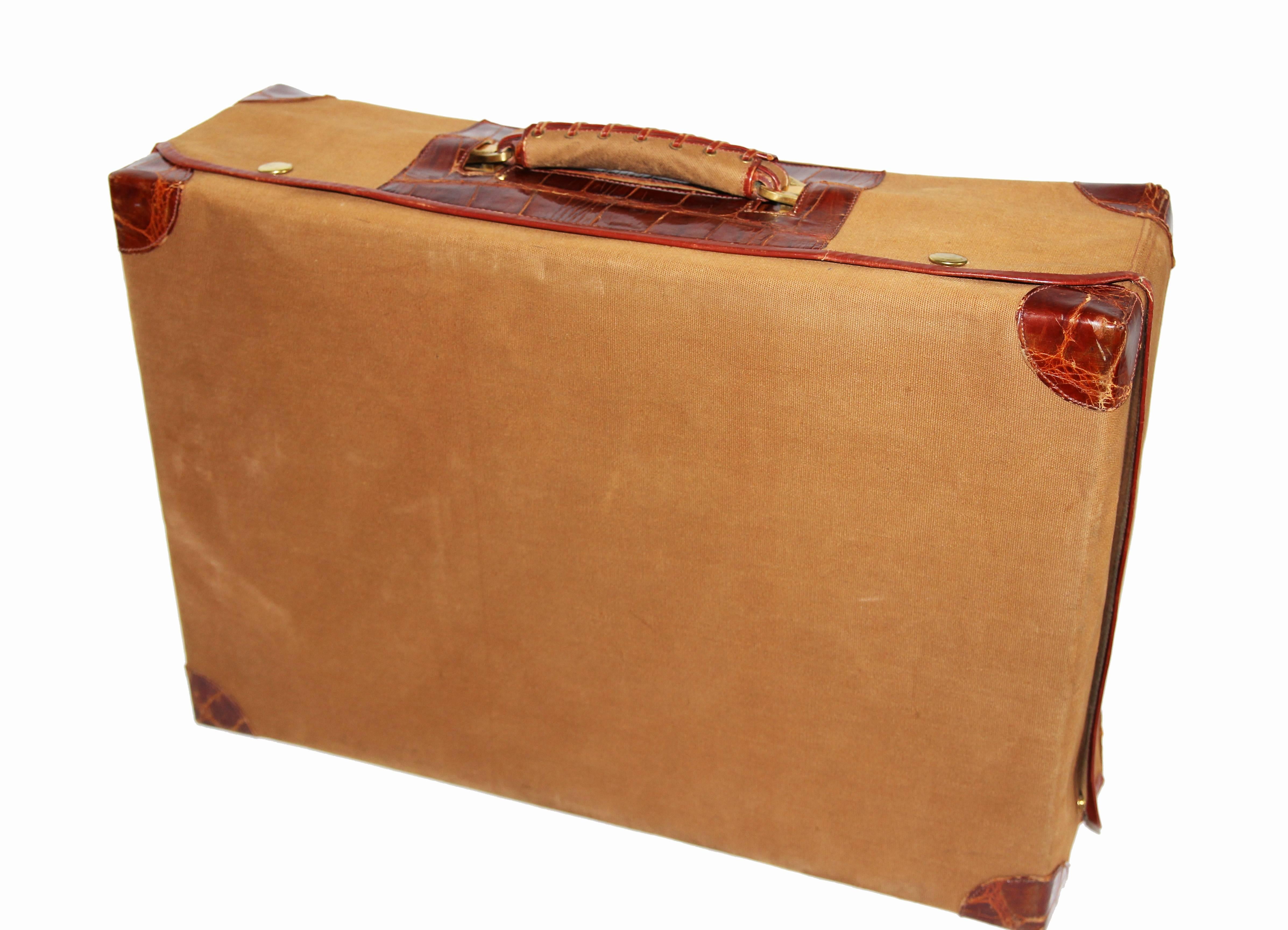 Exceptional French Travel Suitcases, circa 1930 at 1stDibs