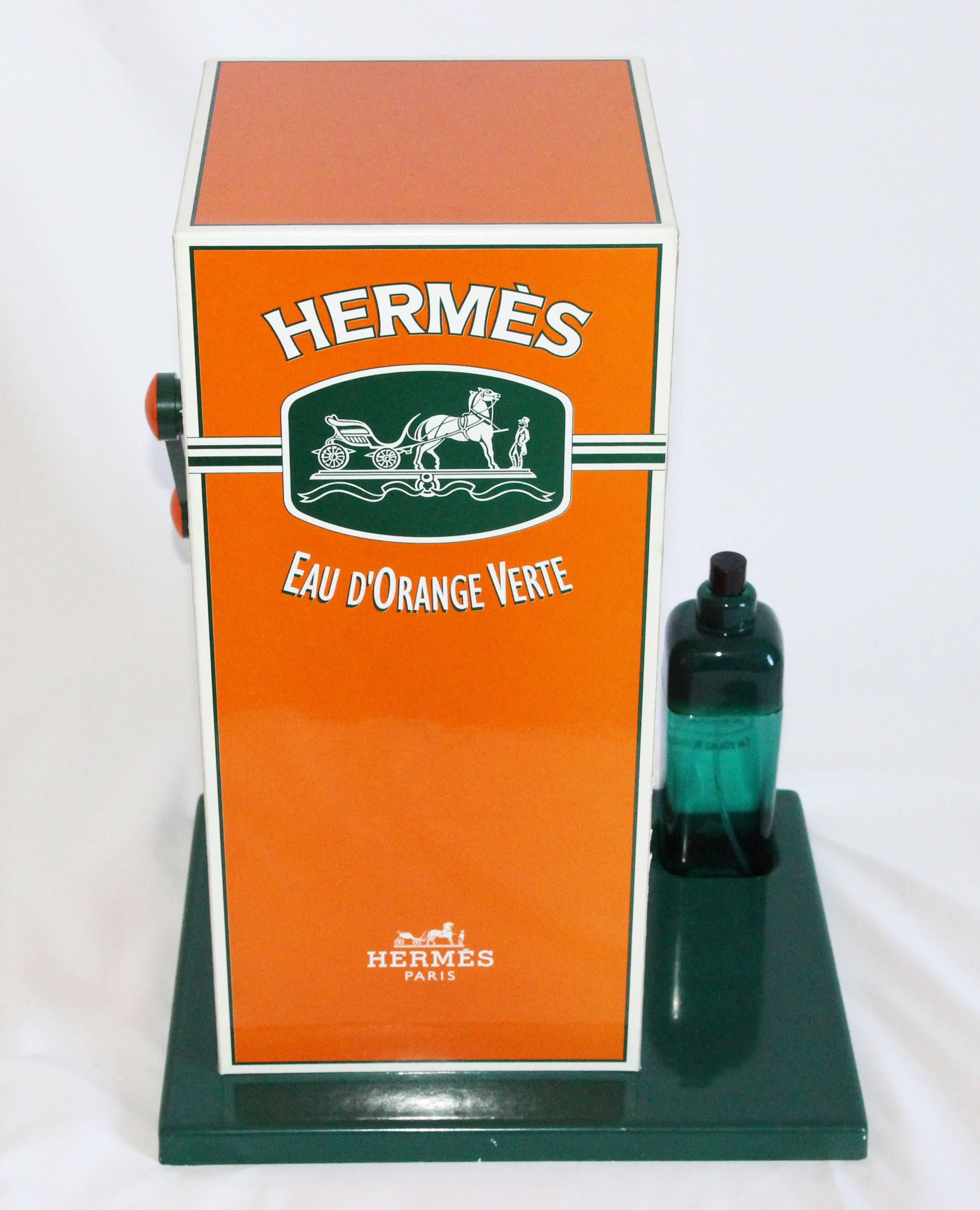 Incredible Hermes jackpot made for the launch of the perfume Eau d'orange verte in 1979. If you get three times 