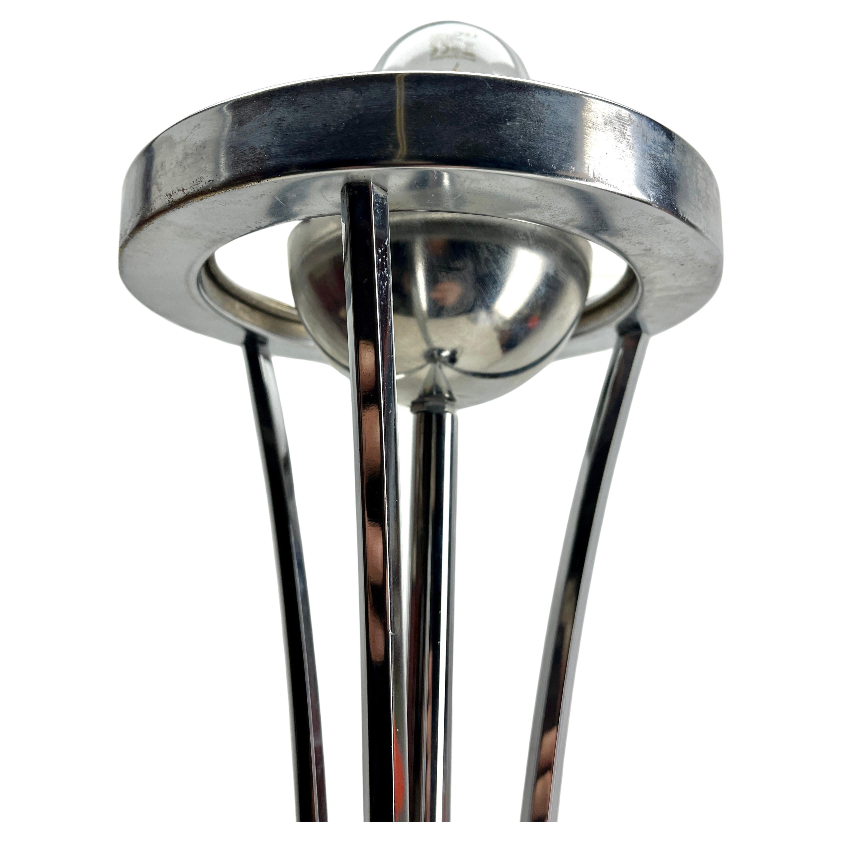Unique one off Chrome Table, Floor- Desk Lamp, Midcentury, 1960s For Sale 3