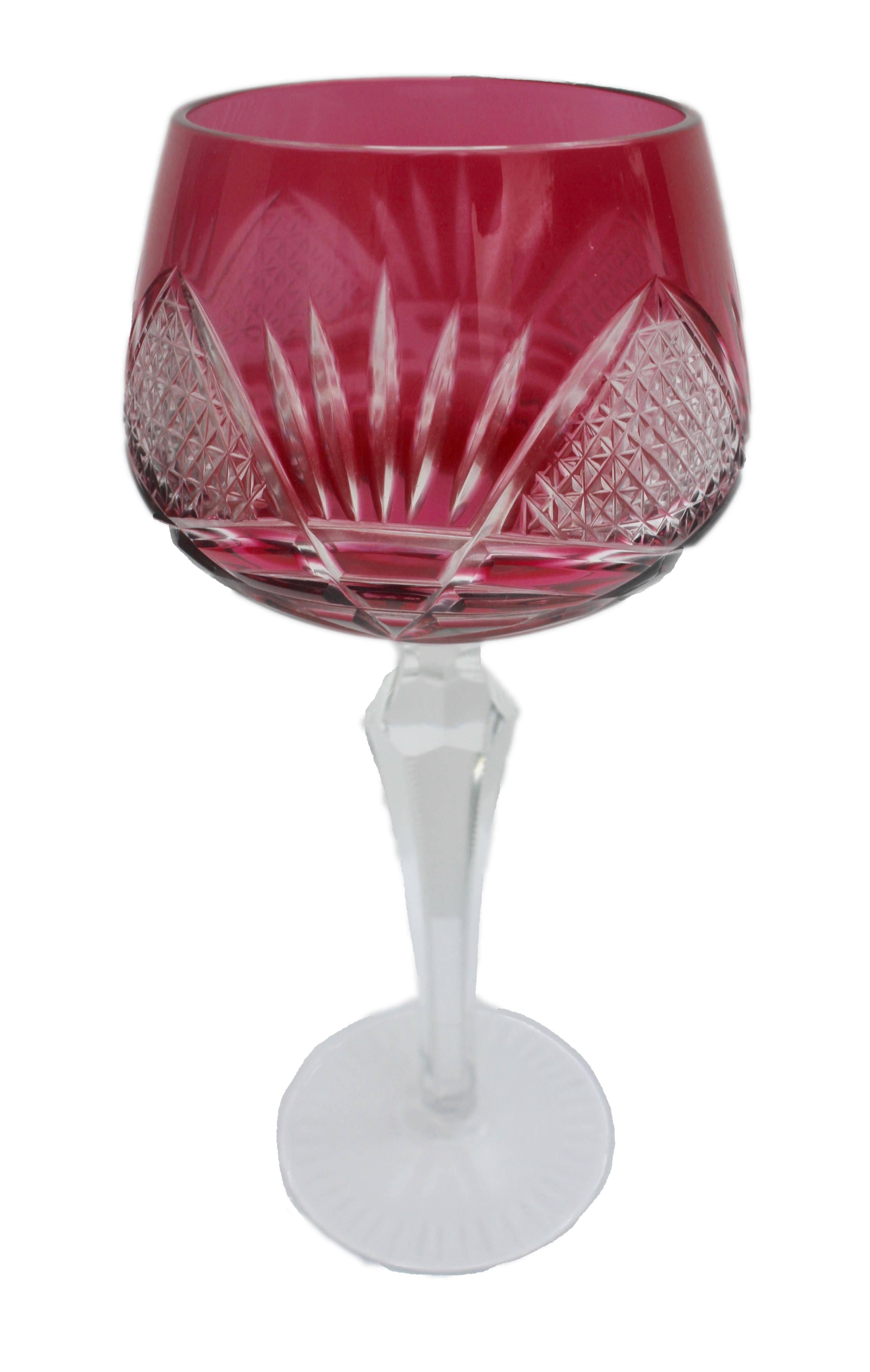 bleikristall crystal wine glasses