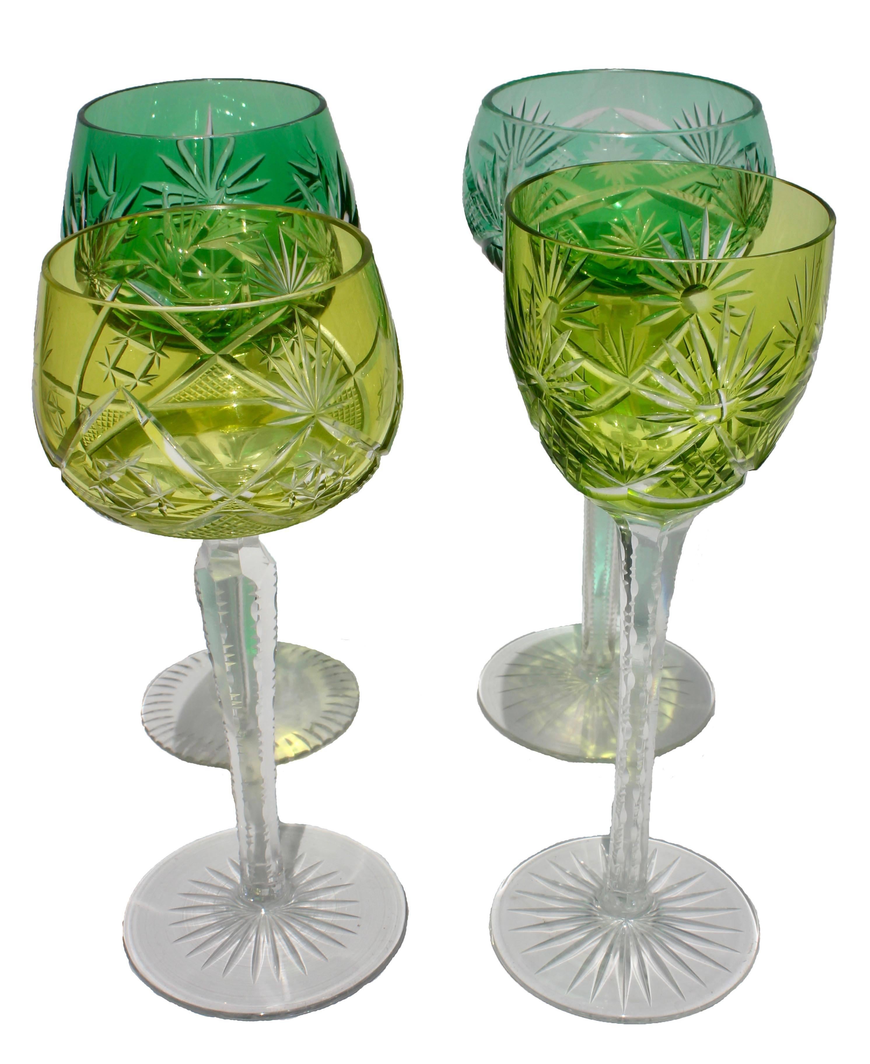 heavy crystal wine glasses