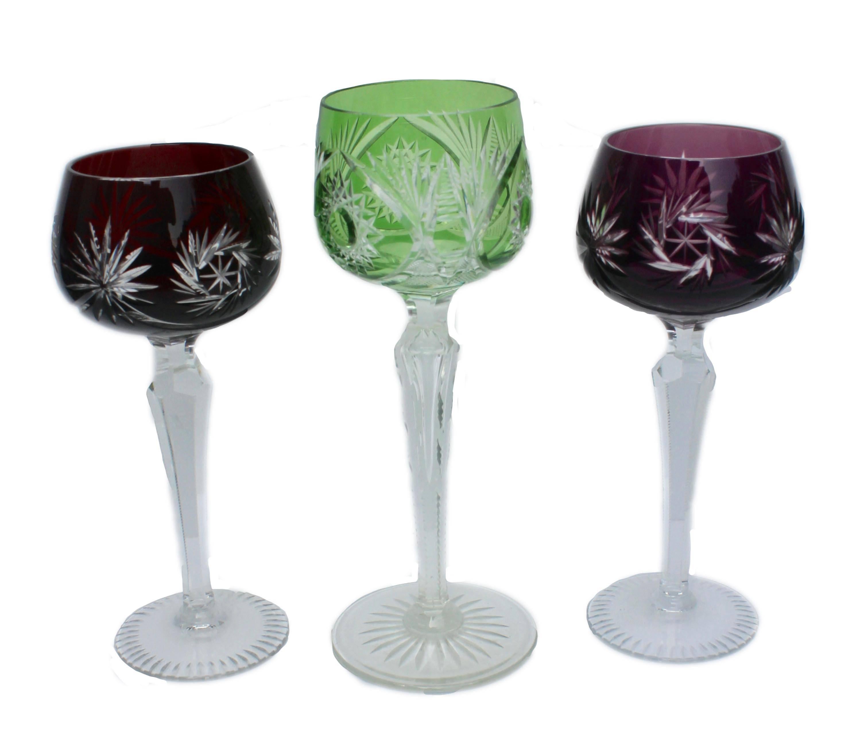 lead crystal goblets