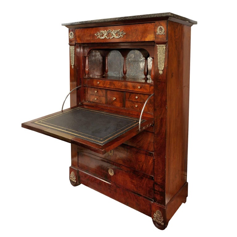 French Early 19th Century Napoleonic Secretaire a Abattant, circa 1820