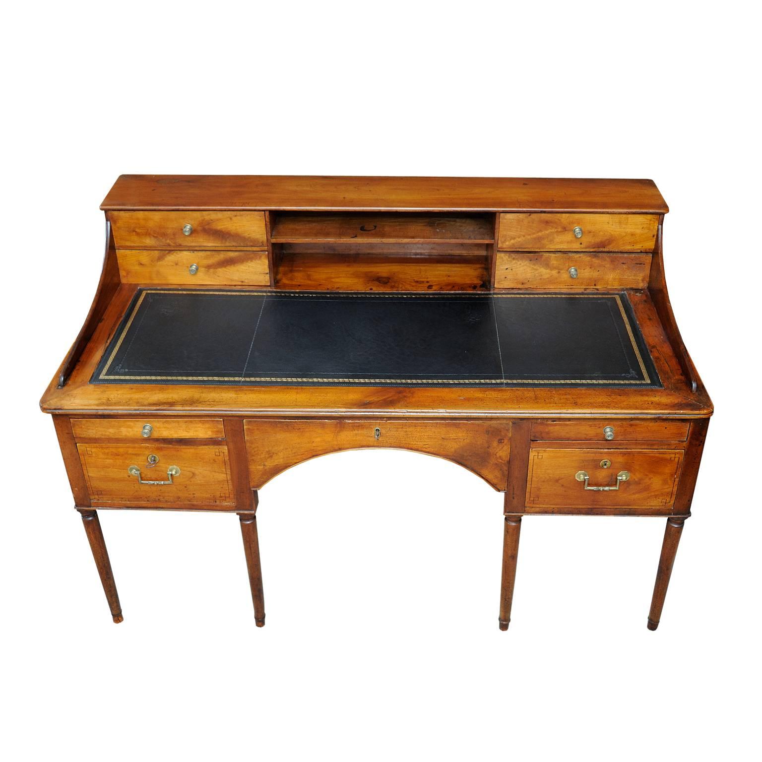Late 18th Century Large French 18th Century Louis XVI Cherrywood Writing Table/Desk, circa 1780 For Sale