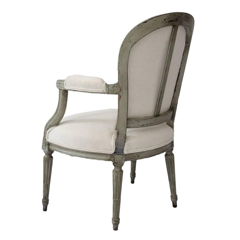 Six Louis XVI Painted Open Armchairs, circa 1780 In Good Condition For Sale In Tetbury, Gloucestershire