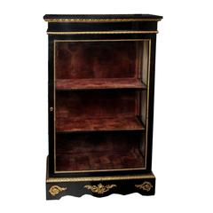 French Mid-19th Century Ebonized Glazed Cabinet, circa 1860