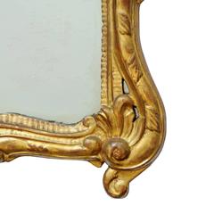 Italian Carved Wood and Gilded 17th Century Style Baroque Mirror, circa 1860