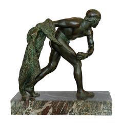 Large French Fine Quality Greco Roman Bronze Figure, circa 1920