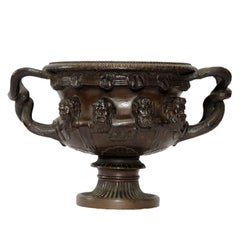 French Bronze Rendition of the Famous Warwick Vase, circa 1860