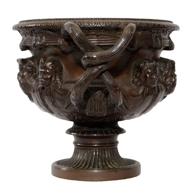 French Bronze Rendition of the Famous Warwick Vase, circa 1860 For Sale ...