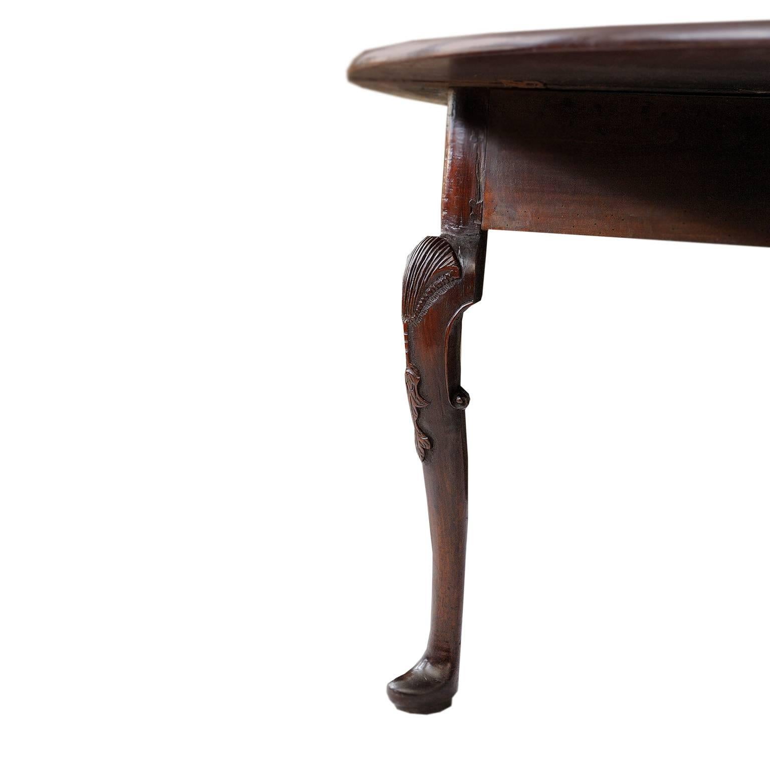 Irish George III Cuban Mahogany Drop Leaf Table, circa 1760 For Sale 2