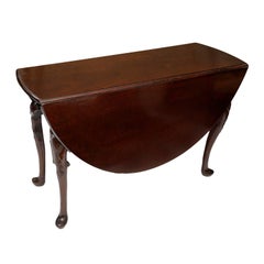 Antique Irish George III Cuban Mahogany Drop Leaf Table, circa 1760