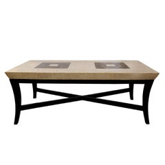 Mid-20th Century Italian Veneered Marble-Top Coffee Table, circa 1950
