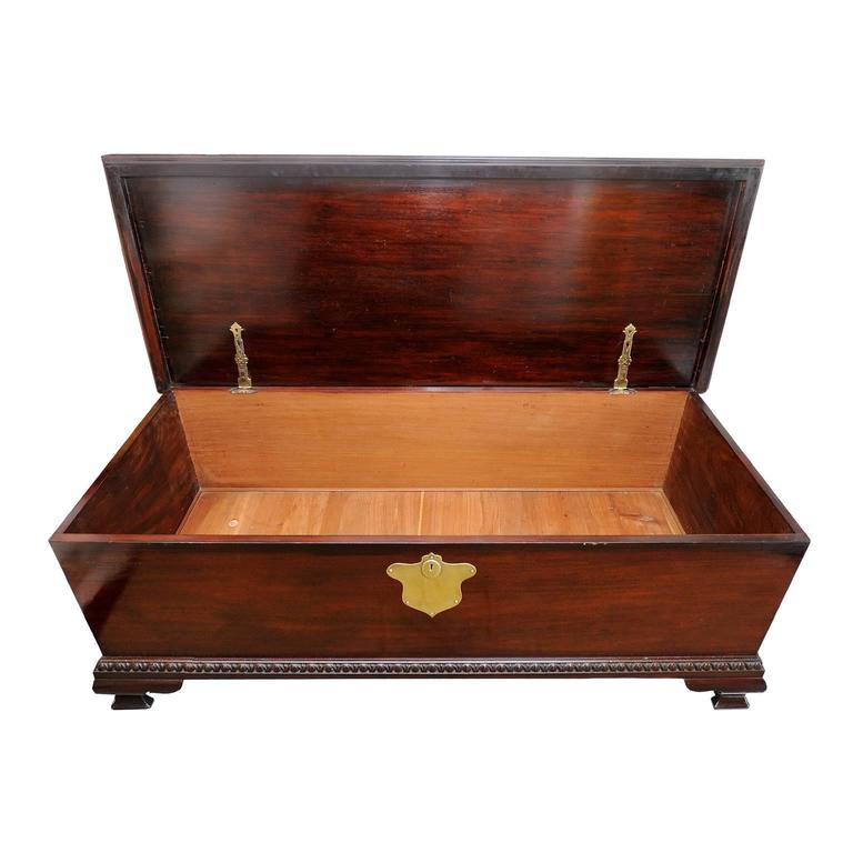 Large Irish Mahogany Blanket Box, circa 1780 at 1stDibs