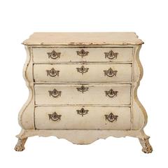 Small Dutch Baroque Oak Painted Commode Chest of Drawers, circa 1760