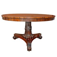 English Regency, Early 19th Century Rosewood and Mahogany Centre Table, circa 18 5