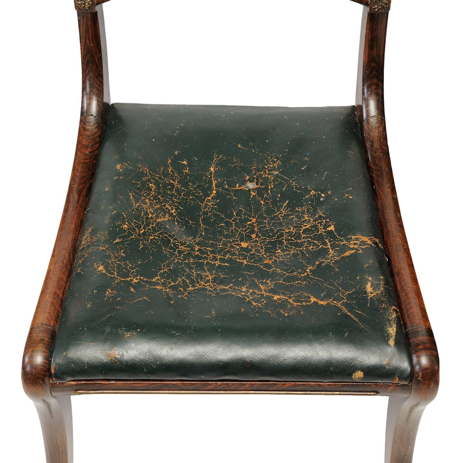 Beech English Regency Side Chairs, circa 1810 For Sale