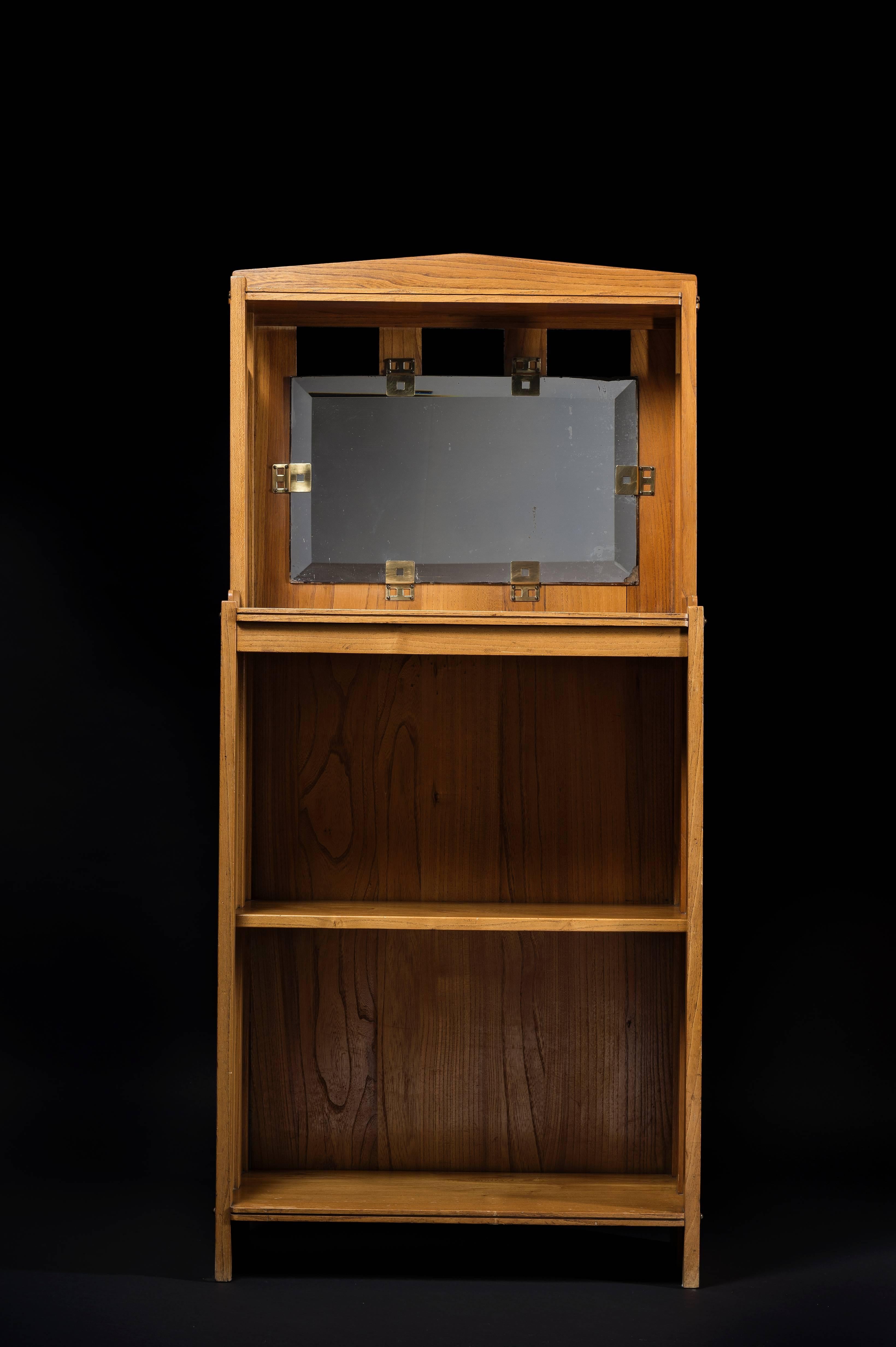 Belgian Small Side Cabinet, by Gustave Serrurier-Bovy, 1906 For Sale