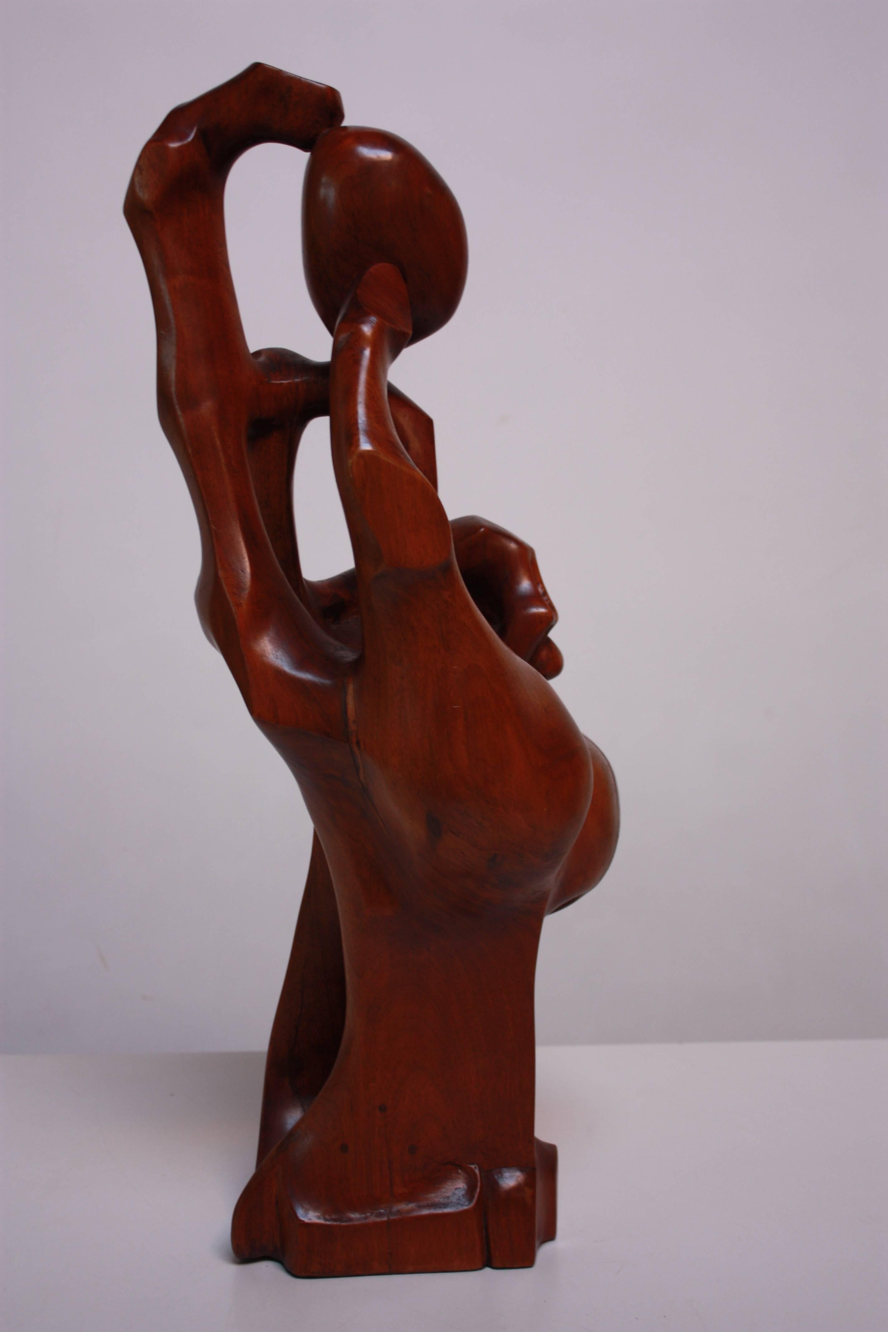 American Craftsman Monumental Carved 'Hand' Sculpture For Sale