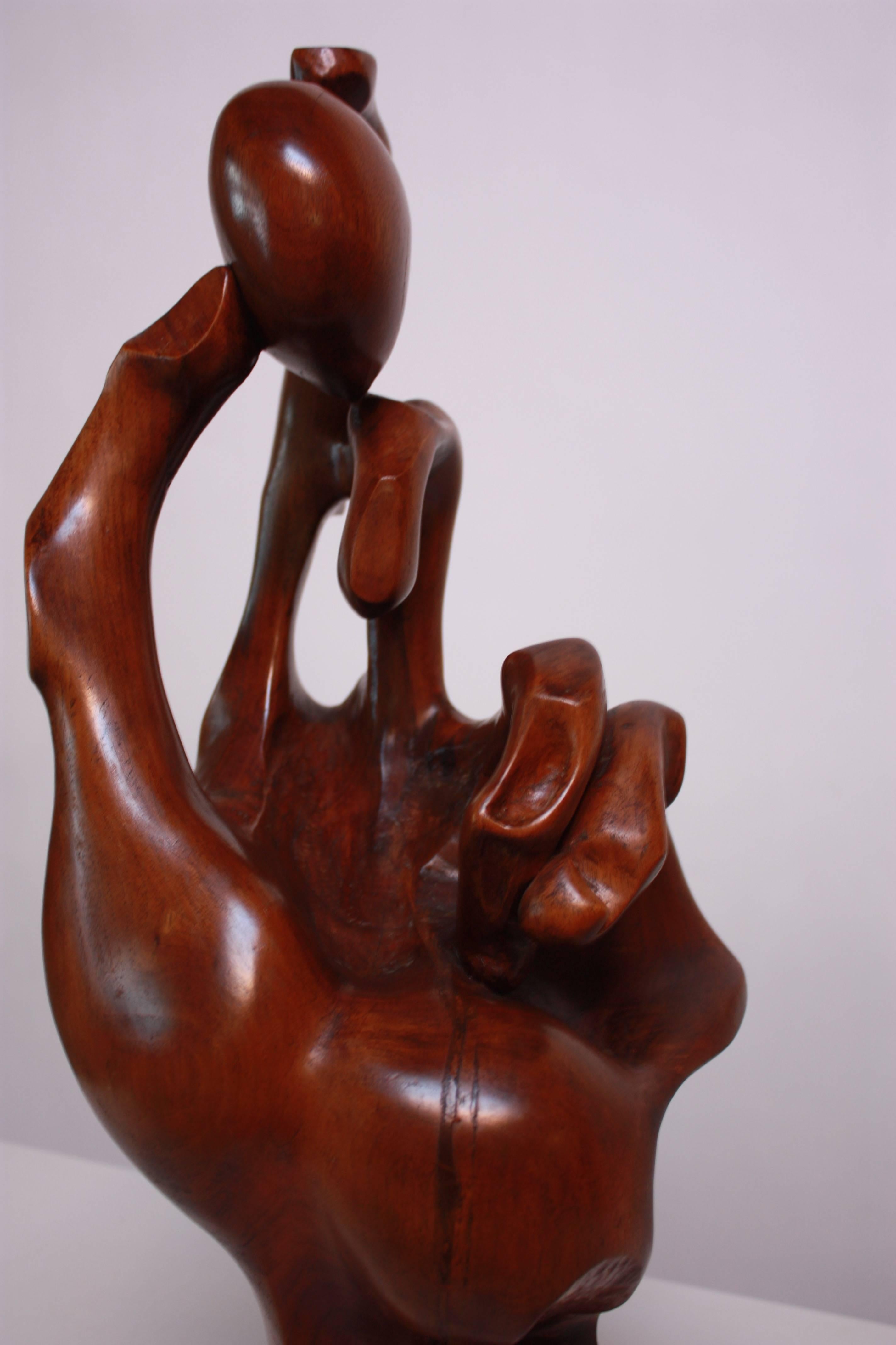 Late 20th Century Monumental Carved 'Hand' Sculpture For Sale