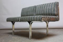 John Behringer for JG Furniture Polished Aluminum 'Link' Bench