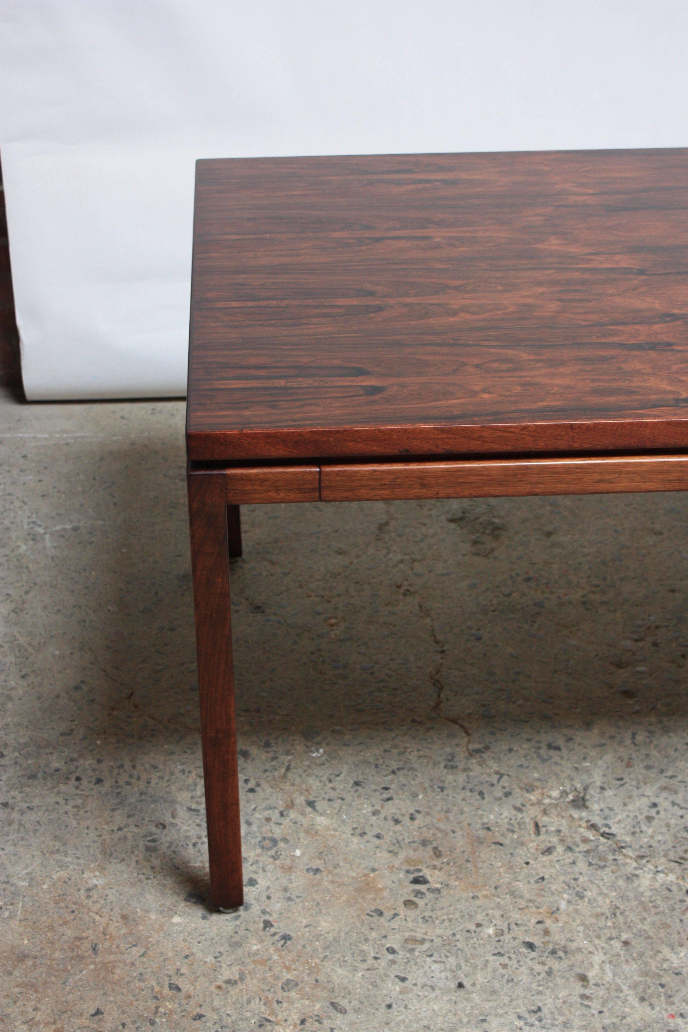 Veneer Mid-Century Rosewood Executive Desk