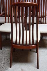 Set of Ten Sculptural Teak Dining Chairs by Dyrlund