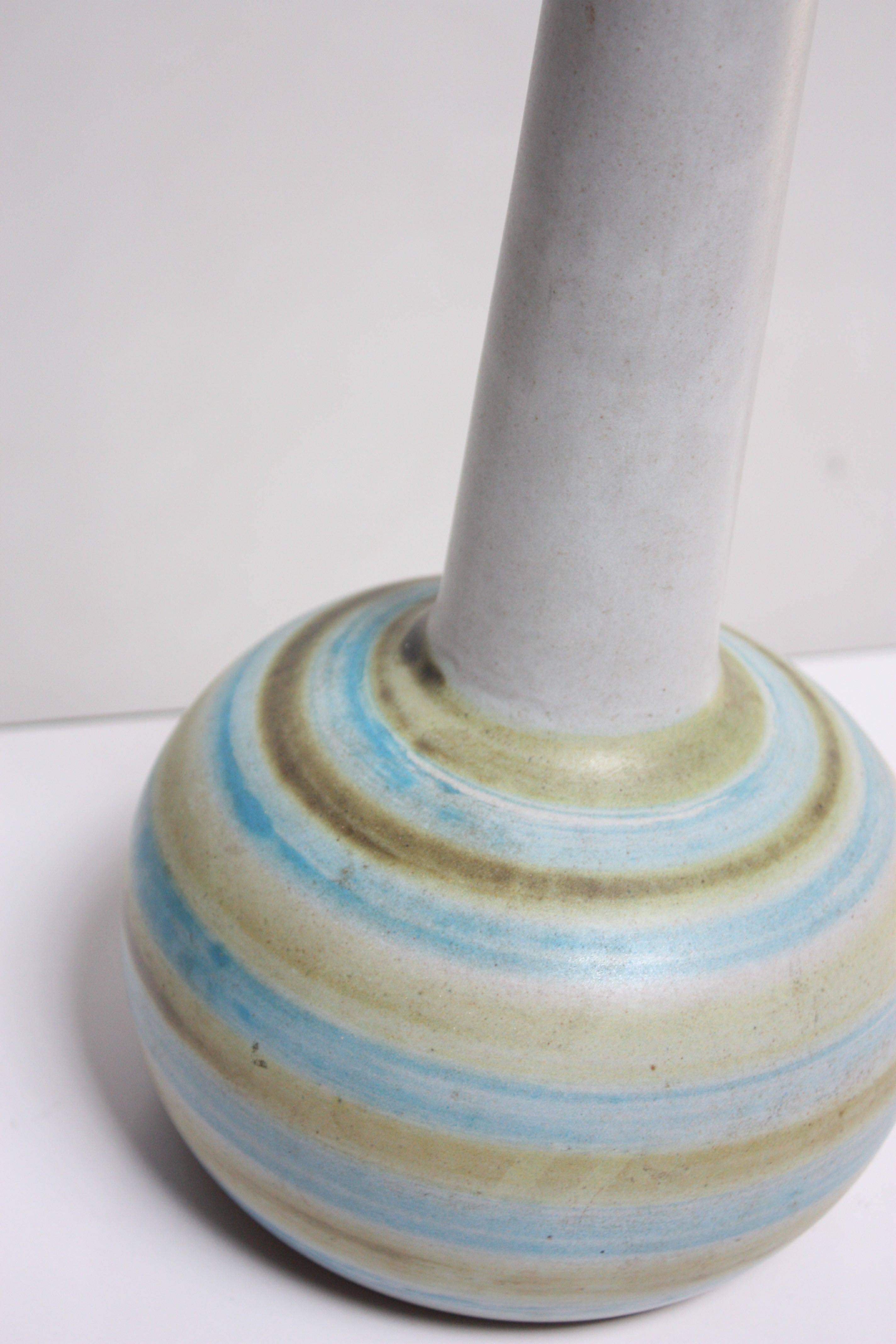 American Gordon and Jane Martz Colorful Stoneware Table Lamp