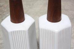 Pair of Hexagonal Table Lamps by Gordon and Jane Martz for Marshall Studios