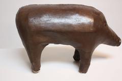 Dimitri Omersa for Abercrombie and Fitch Leather Pig Ottoman