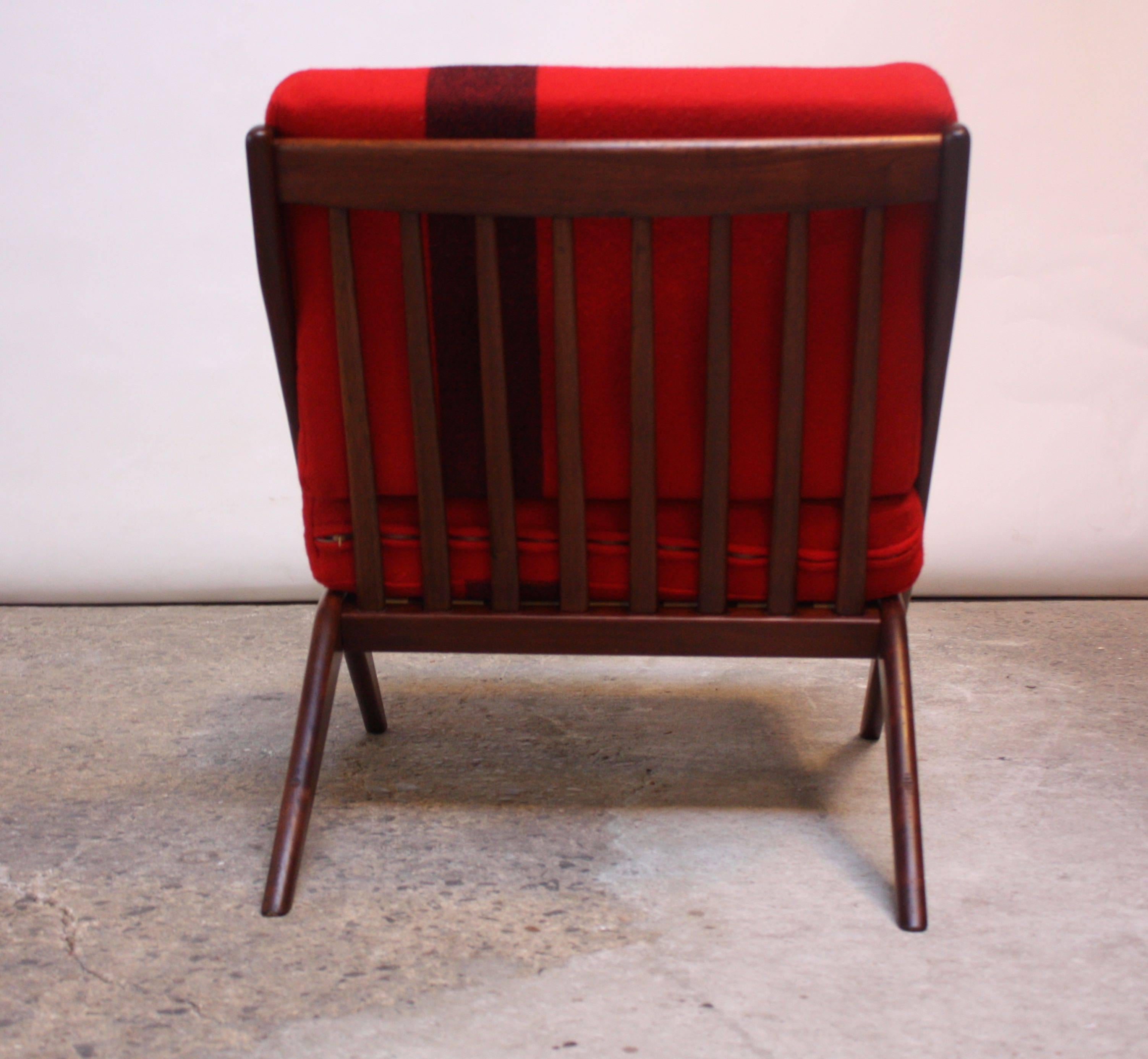 Mid-Century Modern Swedish 'Scissor' Chair by Folke Ohlsson for DUX